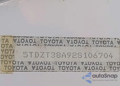 2002 Toyota Sequoia Limited V8 из США, поврежденный, VIN 5TDZT38A92S106704